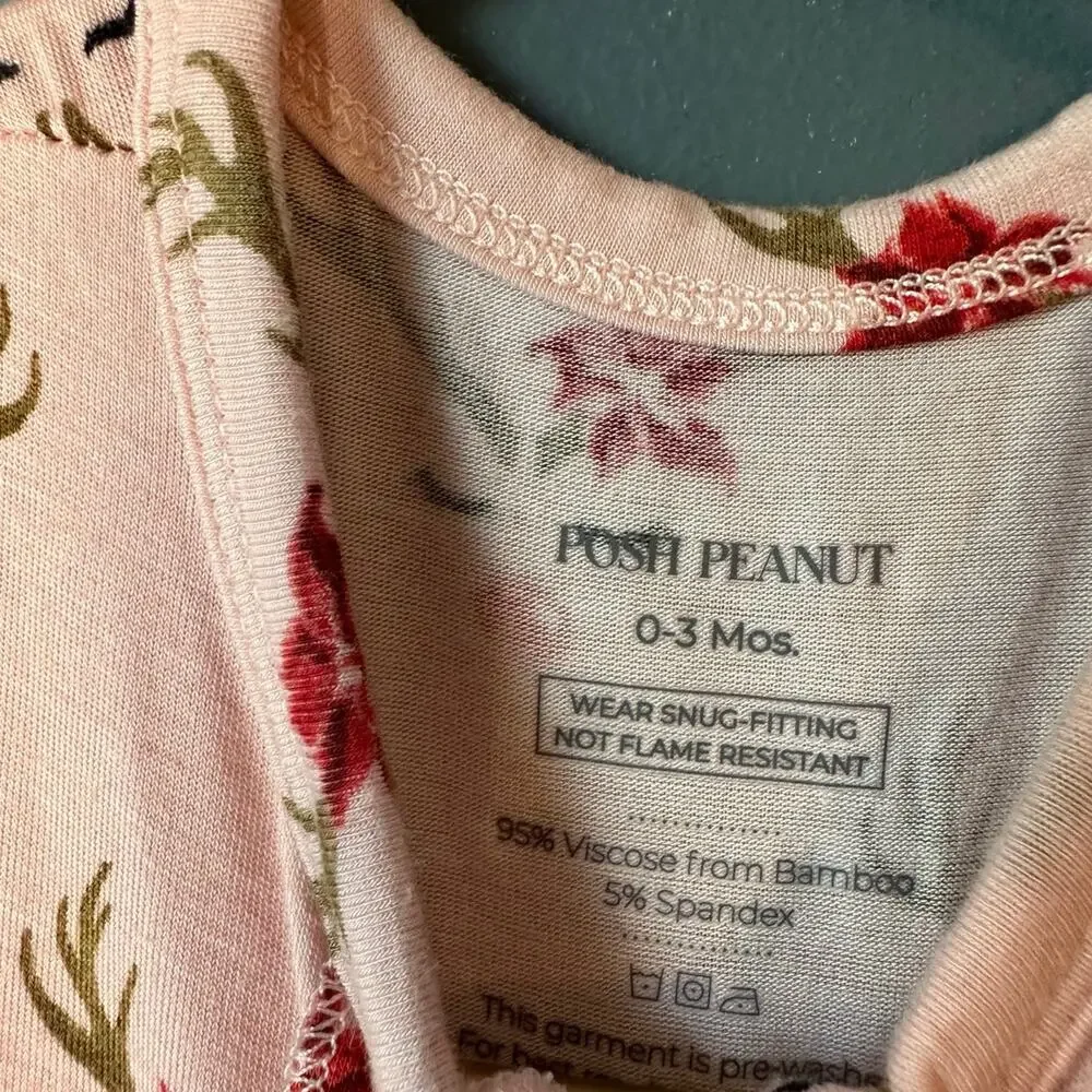 Posh peanut‎ Clarice reindeer ruffle footie